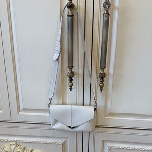 ZADIG AND VOLTAIRE OFF WHITE LEATHER CROSSBODY BAG